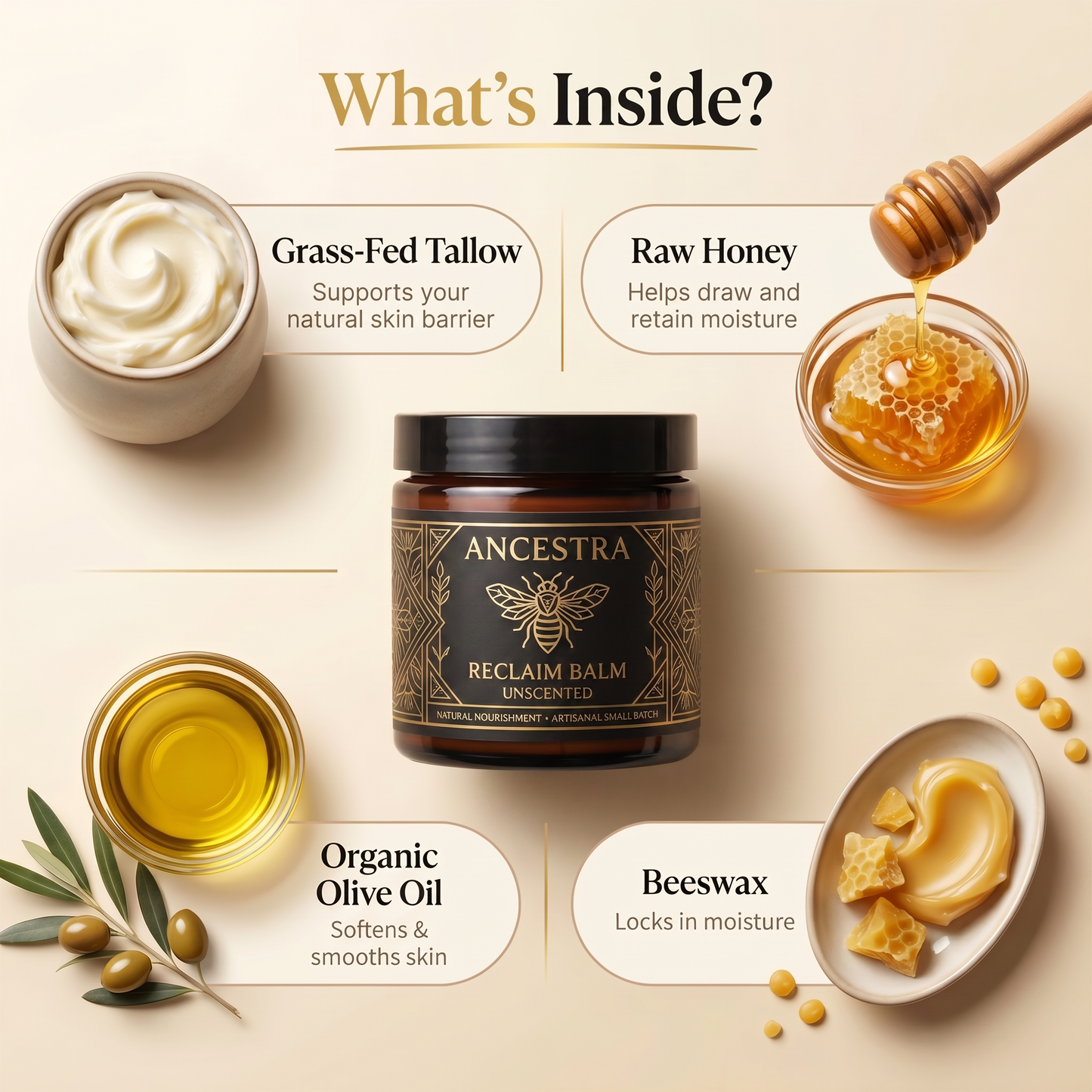 Ancestra Reclaim Tallow Honey Balm