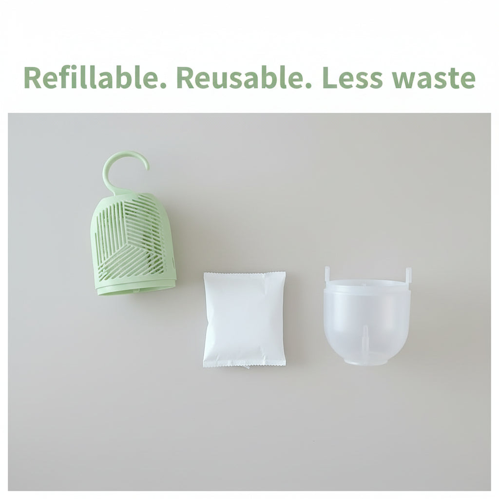 VisibleFresh Refillable Moisture Absorber – Hang & Breathe Easy